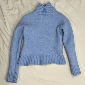 Everlane Light Blue Turtleneck Sweater